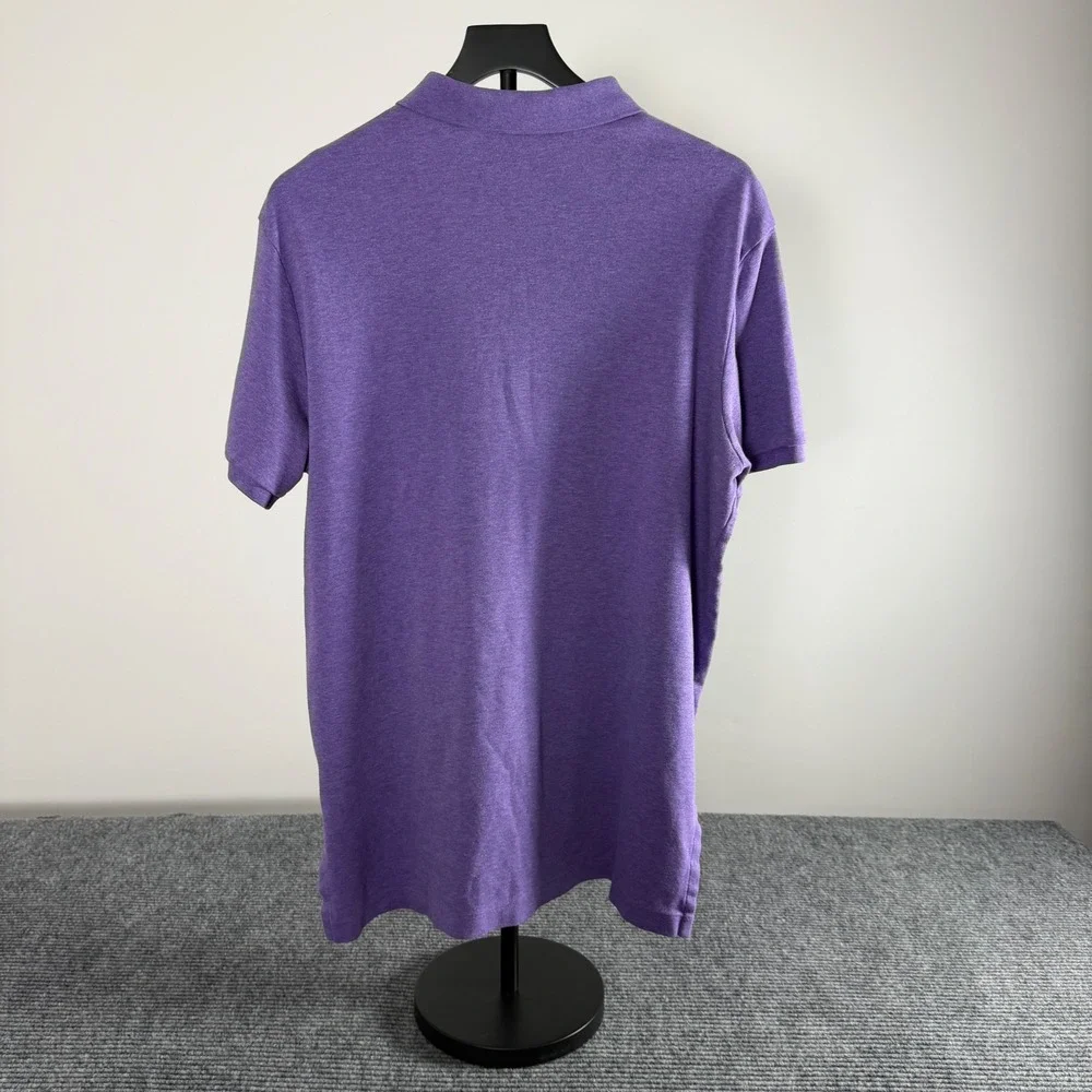 Polo Ralph Lauren Mens XL Purple Heather Short Sleeve Pony Logo Polo Shirt